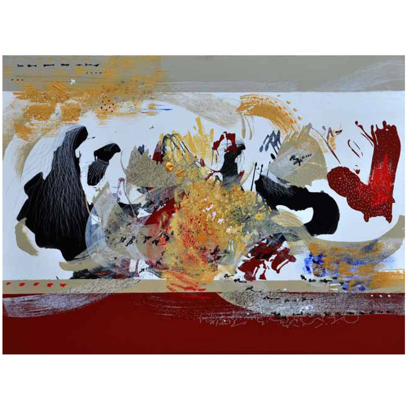 Jatra XIV
Acrylic on Canvas
34 x 46 inches
2011