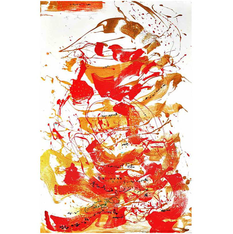 Jatra XVI
Acrylic on Canvas
46 x 70 inches
2007